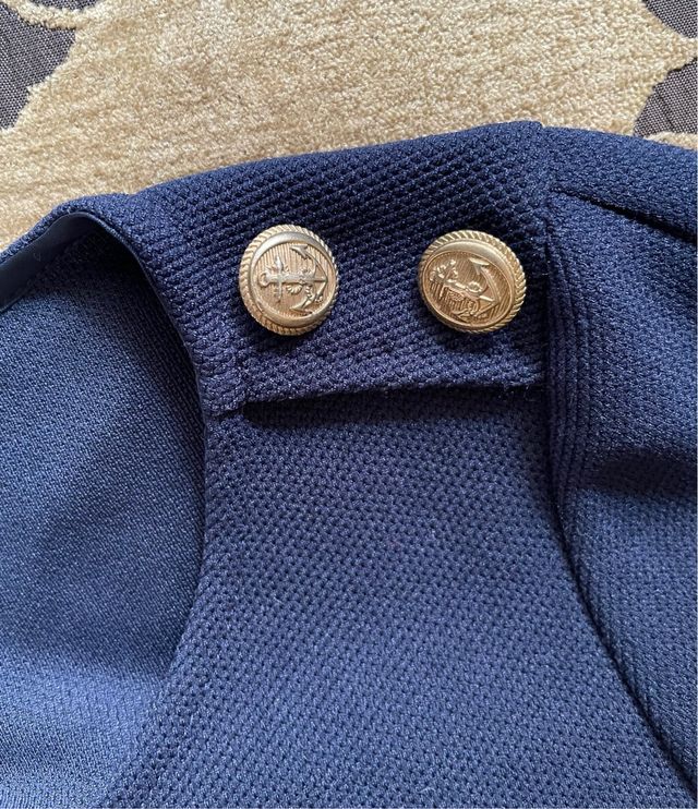 Vestido azul marino de Zendra