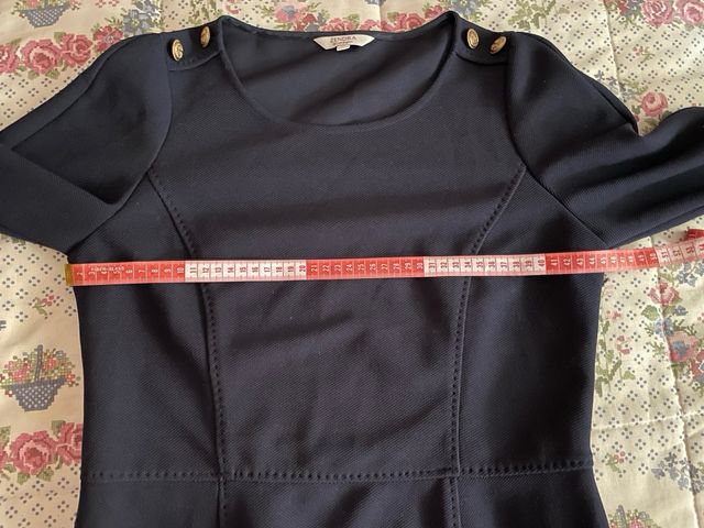 Vestido azul marino de Zendra