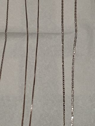 Lotto di 9 collane con pendenti argento