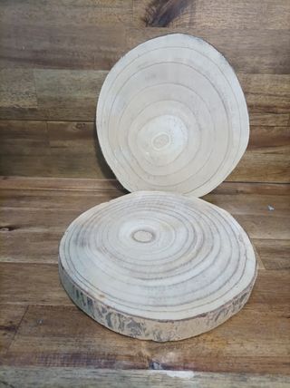 Soporte de madera redondo
