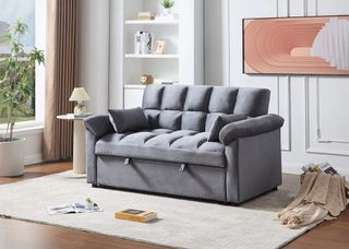 Sofá cama dos plazas gris MODELO ELLA