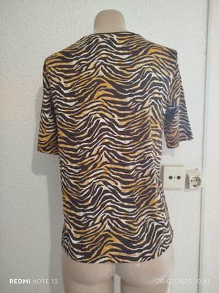 Camiseta animal print Cortefiel 