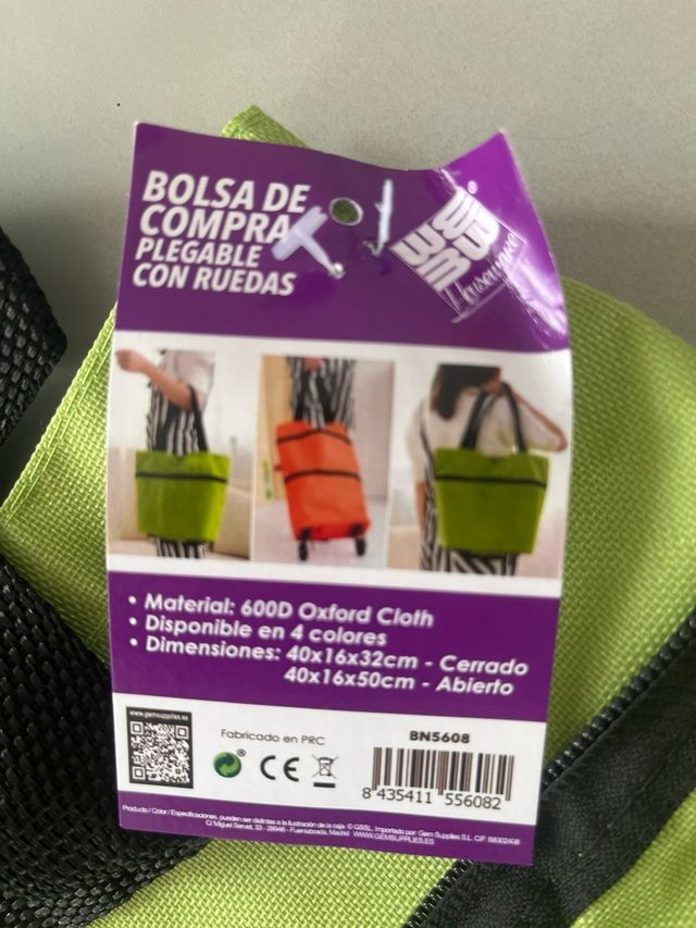 Bolsa plegable con ruedas