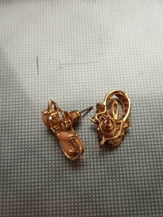 Pendientes antiguos chapado oro y plata
