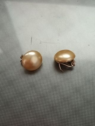Pendientes antiguos chapado oro y plata