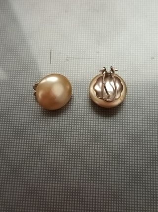 Pendientes antiguos chapado oro y plata