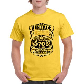 Camiseta unisex de algodón "CUMPLEAÑOS VINTAGE"