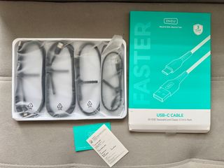 Paquete de 5 cables de carga USB C, 3.1 A QC3.0