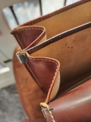 Nobuck - maletín cuero - vintage