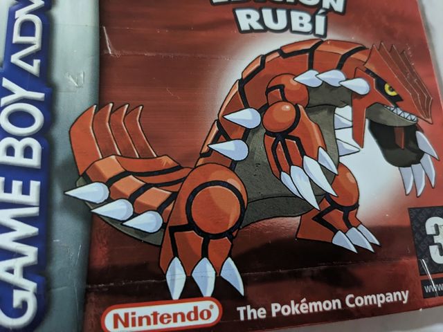 Caixa Avançada Pokémon Ruby Game Boy