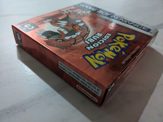 Caixa Avançada Pokémon Ruby Game Boy