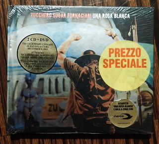 2 Cd + Dvd Zucchero Sugar Fornaciari Una Rosa Blan