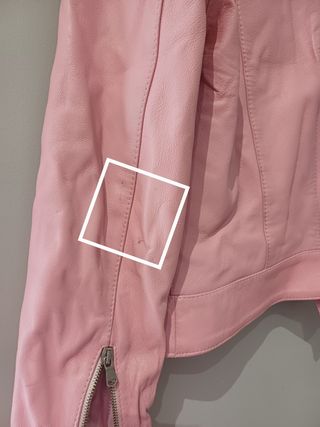 Giacca in vera pelle rosa donna