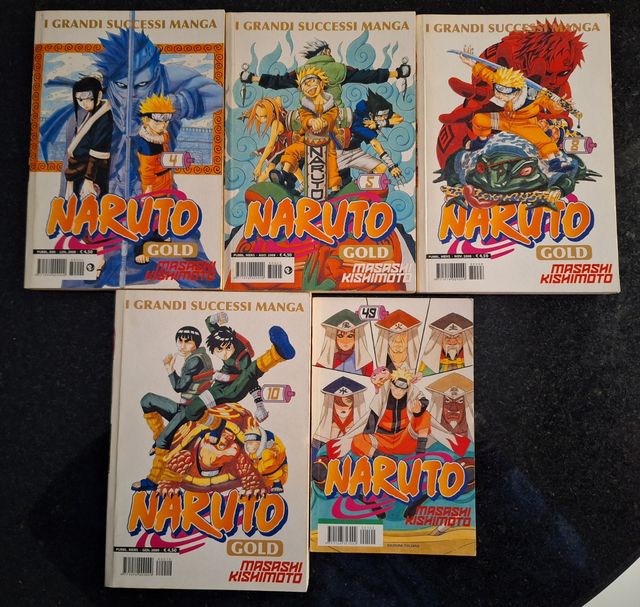 Lotto volumi Naruto edizione Gold e nera