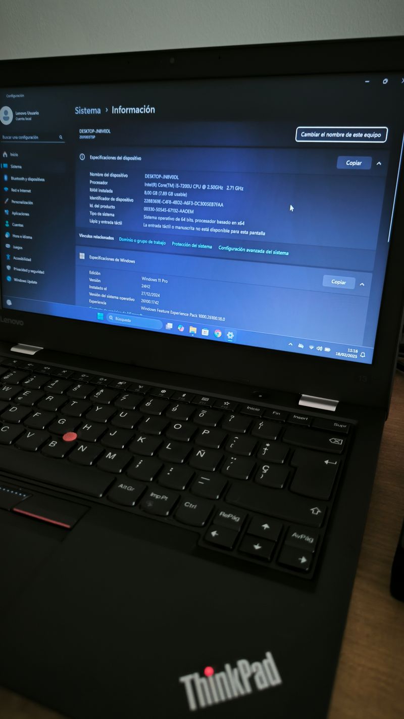 PC LENOVO/ 8GB RAM / I5-7TH/ THINKPAD
