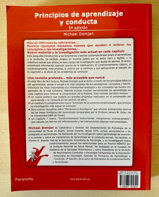 Principios de aprendizaje y conducta
