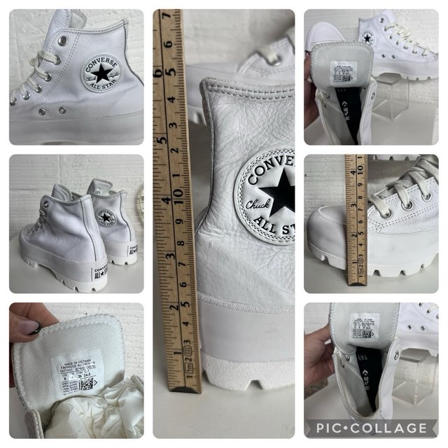 Zapatillas CONVERSE PIEL BLANCA T. 39 UNISEX