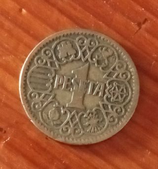 Moneda 1peseta Epoca Franco del 44