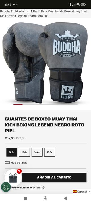 Guantes de boxeo