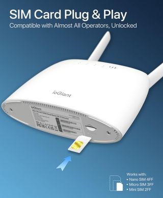 ioGiant Router 4G SIM WiFi AC1200 5/2.4GHz