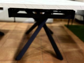 MESA EXTENSIBLE CERAMICA BLANCA 😍