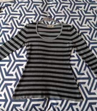Jersey de punto de rayas.