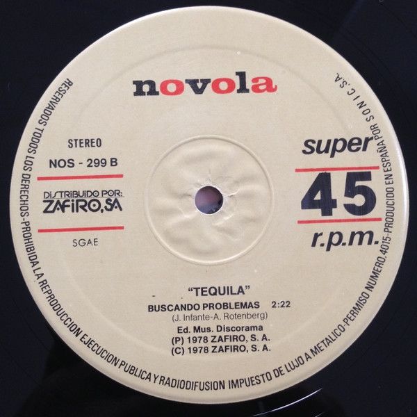 Tequila. Buscando problemas. MAXI 1978.