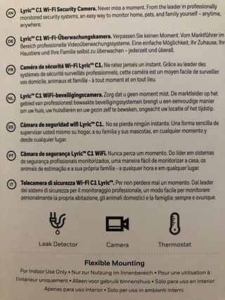 Camara wifi C1 Honeywell ip cam