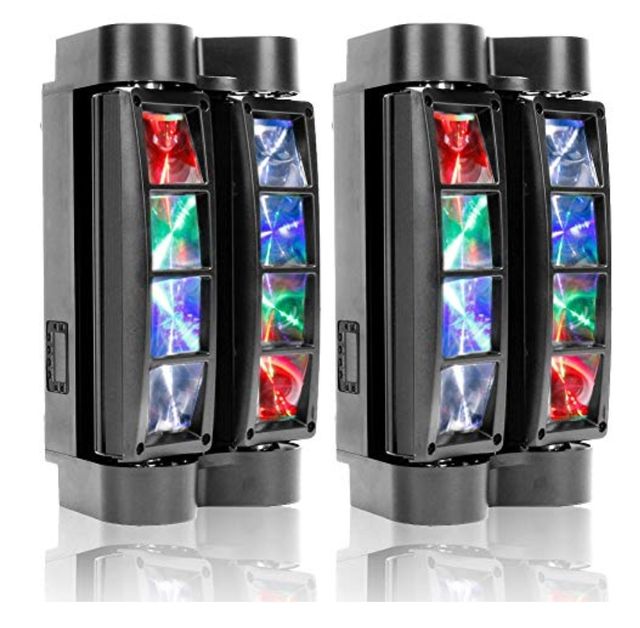2 UKing Stage Spider Lights DMX512 luces DJ