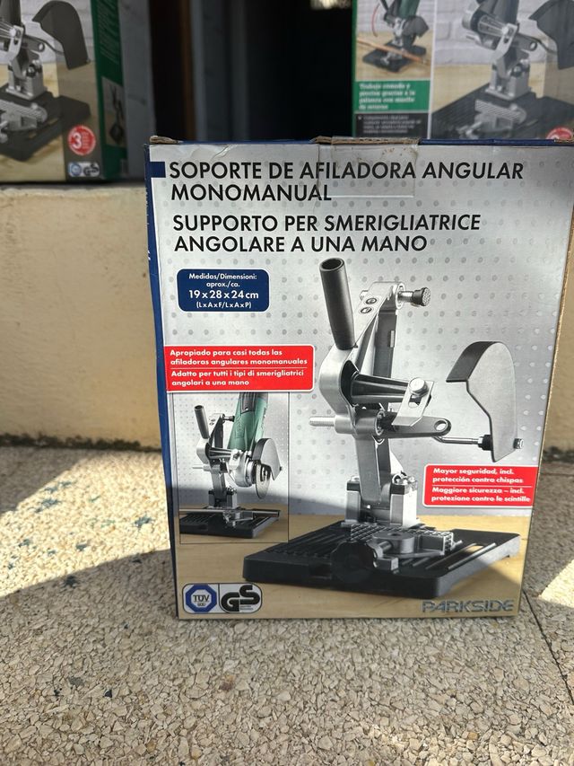 Soporte de afiladora angular monomanual