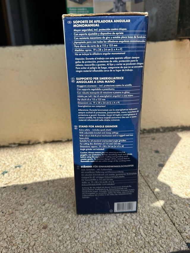 Soporte de afiladora angular monomanual