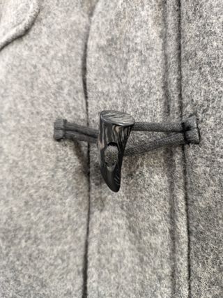 Trenca hombre Zara Man (Talla S) gris 60% lana