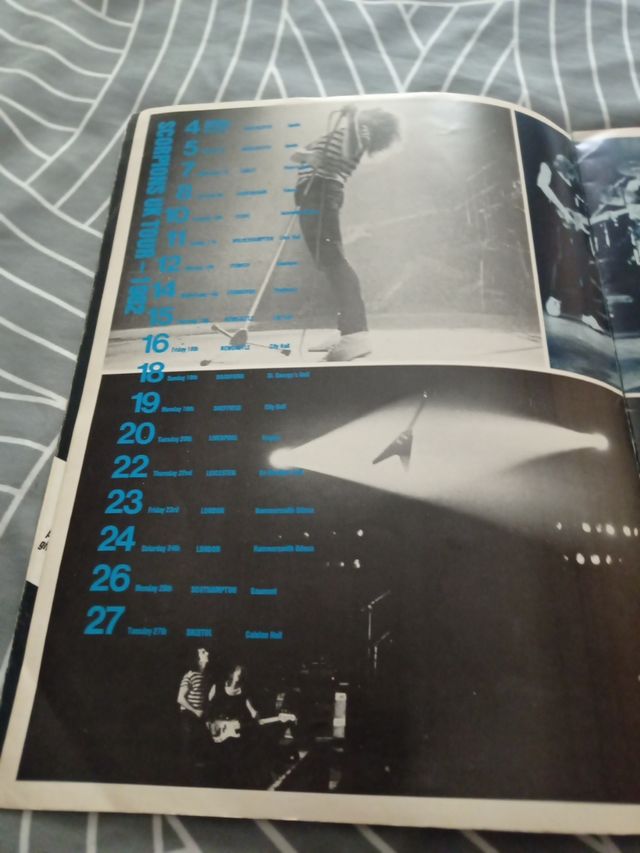 Scorpions tour pograma 82