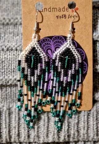 Orecchini frange o nativi fatti a mano