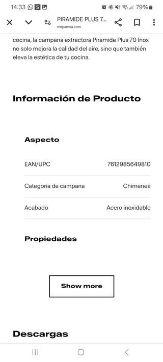 Campana extractora NUEVA 