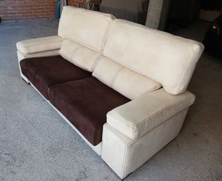 Sofá de 2 plazas beige