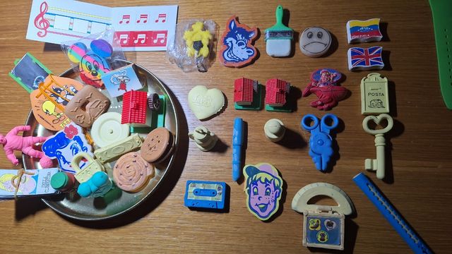 Set gommnine Vintage anni 90