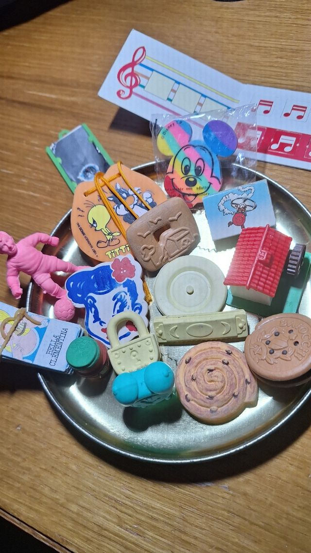 Set gommnine Vintage anni 90