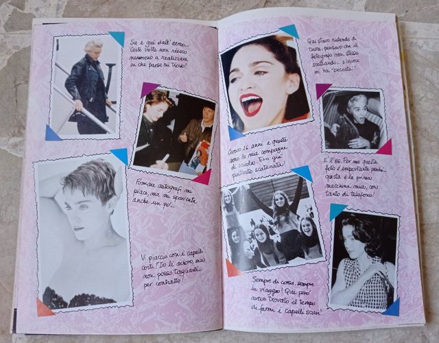 Rivista Cioè album fotografico Madonna
