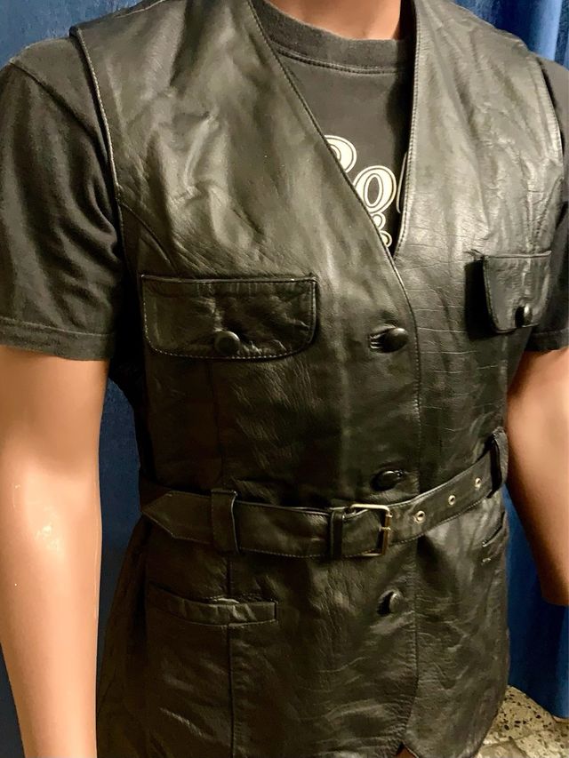 Cuero chaleco XL Espectacular