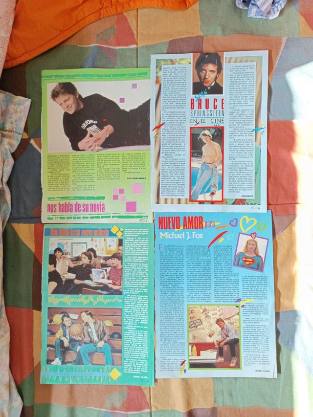 Poster Grande Michael J.Fox doble cara más ocho