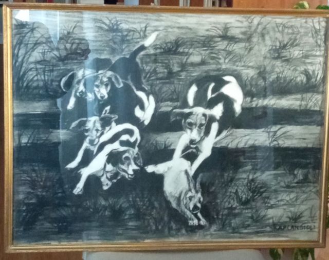 Disegno a carboncino G.Arcangioli