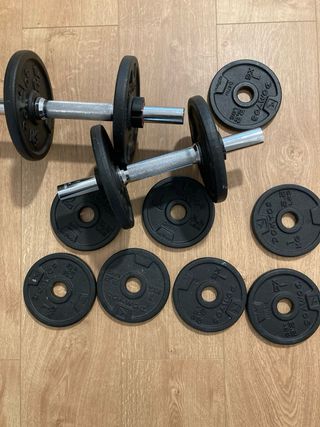 Kit pesas decatlon y pesas