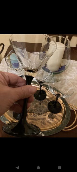 Sei calici luninarc da cocktail