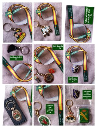 SET POLICÍA llavero pulsera bolígrafo