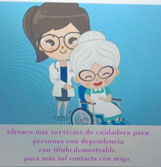 Cuidadora de ancianos domicilios