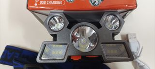 Poderosa lanterna de cabeça 