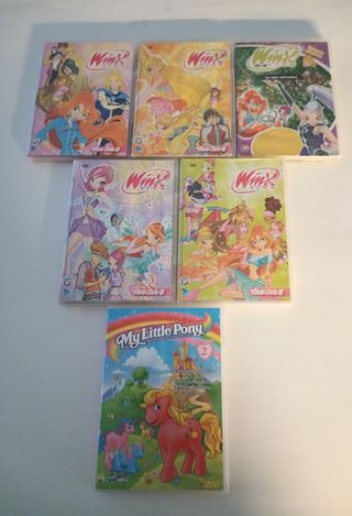 DVD Winx 5pz My Little pony 1 pz lotto