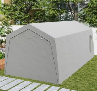 Carpa de Almacenamiento Exterior 3x6 m con Tela PE