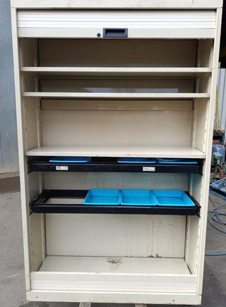 Armario persiana estantes deslizables